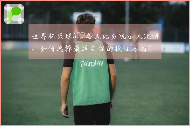 世界杯买球APP各大比分玩法大比拼，如何选择最适合你的投注方式？